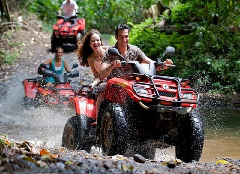 ATV Adventure Tour to famous Playa Rincon from Samana port Dominican Republic